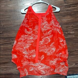 Apt. 9 Red & Cream Printed Halter Camisole